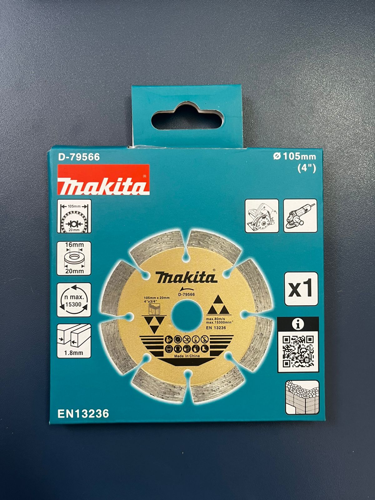 Disco diamantado segmentado 4" (105 mm) para locação