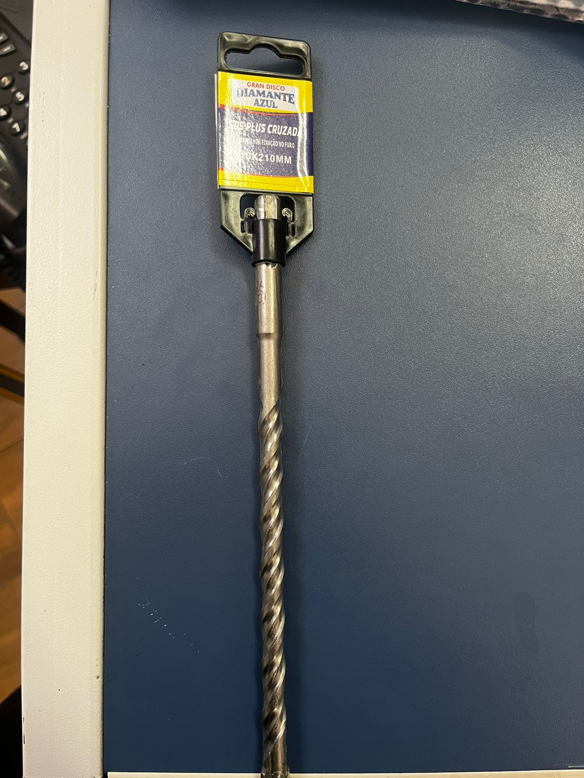 Broca SDS Plus cruzada 14 x 210 mm para locação