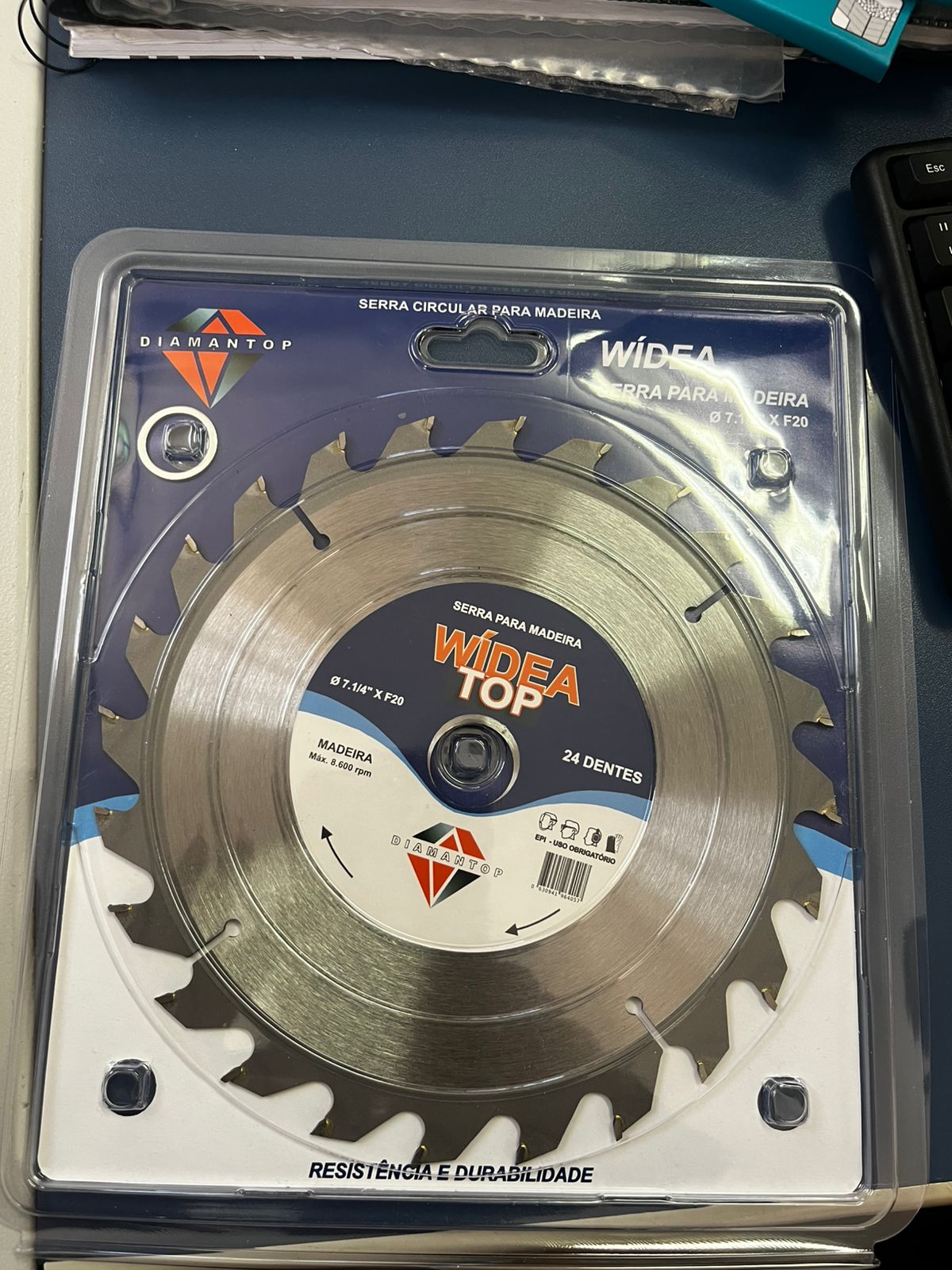 Serra circular widea 7.1/4" F20 24 dentes para locação