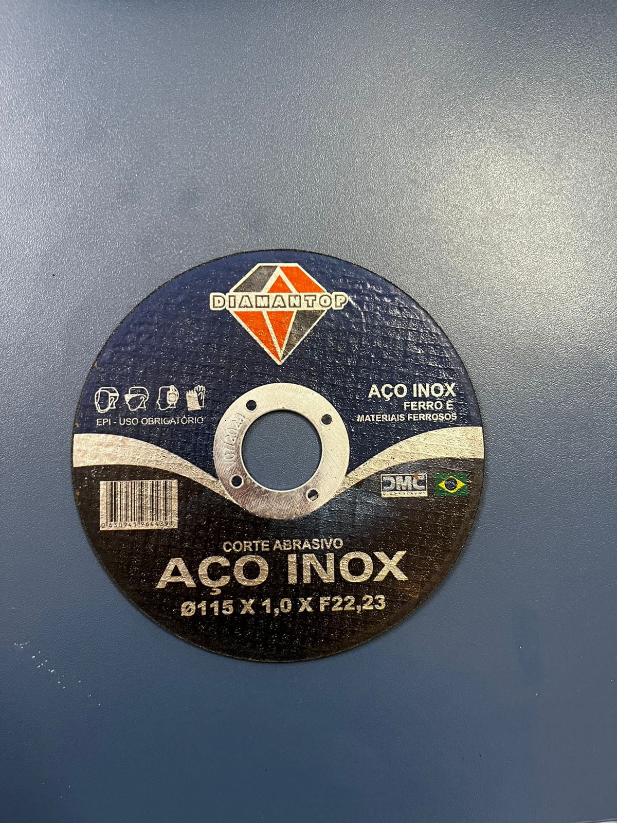 Disco de corte aço inox 4.1/2" (115 x 1,0 mm) para locação